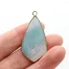 Pendentif Colliers Pendentifs en pierre naturelle Plaqué or Labradorite Amazonites pour la fabrication de bijoux de charme DIY femmes collier boucle d'oreille accessoires