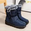 Laarzen Waterdichte Winterlaarzen voor Dames Bont Lange Platform Snowboots Warm Katoen Koppels Schoenen Pluche Enkellaarsjes Botas 231118