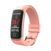 Temperatura corporal Smart Wrist Watches Men Women Smart Band de faixa cardíaca Rastreador de fitness Bracelete de pressão arterial para Android iOS