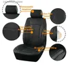 Bilstol täcker svart universell bilstol täcker läder skarvande kolfiber biltillbehör interiörstolskydd kudde lyx q231120