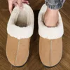 Slippers Men Indoor Winter 2023 Unisex Slides Big Size 47 Fluff Home Cotton Shoes chinelos masculinos 231118