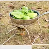 Poêles Poêles Mtifonctionnel Pliant Campfire Grill Portable En Acier Inoxydable Cam Grate Cuisinière À Gaz Stand Bois Extérieur 231114 Drop Deliver Dhvcj