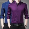 Herren Freizeithemden Slim Men Plaid Umlegekragen Singlebreasted Formal Dress Spring Male Polo Business Camisa T-Shirt 230420