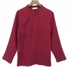 Damesblouses 2023 Lente Herfst Blusas Femininas Dames Katoen Linnen Blouse Dames Tops Zwart Wit Blauw Rood Roze Groen