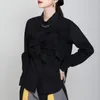 Damen Blusen Langarm Revers Schleife Gespleißt Schlank Weißes Hemd Für Frauen Frühling Herbst Streetwear Chic Französisch Stil Casual Tops Bluse 1943