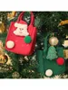 Gift Wrap 2 Pack Christmas Felt Bag Eve Creative Box Apple Portable Candy Navidad Christ 231120