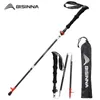 Ski Bisinna 1pcs/2pcs składane trekkingowe bieguny z włókna węglowego składane sztyfty teleskopowe lekkie sztyfcie piesze wędrówki Wspinaczka 231120