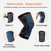 Genouillères sport Compression orthèse soutien d'entraînement pour le soulagement de la douleur articulaire course à pied vélo basket-ball tricoté manches adulte