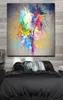 Современная красочная лампочка на холсте, картина для украшения дома, художественный постер, настенные панно для гостиной, абстрактное Art1187254