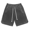 Shorts masculinos moda americana hip hop rua vestuário 2024 verão retro lavagem algodão solto e calças esportivas casuais femininas jogging