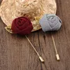 Broches modieuze mannen dames rozen bloem mode broche pin blazer pak reversfeest charm pins sieraden kleding accessoires