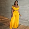 Women's Two Piece Pants Women Sets Off Shoulder Crop Top Wide Leg For Vacation Outfits Velvet Club Matching Sexy Summer