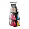 Storage Boxes 6 Pockets Hanging Bag Purse Handbag Tote Organizer Closet Rack Hangers Over Door Wall