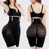 Femmes Shapers Minceur Pantalon Taille Haute Entraîneur Gaines Sexy Dentelle Corps Shaper Avec Boucle Double Contrôle Culotte Femmes Robe Shapewear