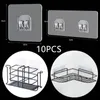 Küchentuchhaken 10 STÜCKE Transparentes Hängeregal Wandregal Befestigungspflaster Starker selbstklebender Druckknopf für Badezimmergeräte 230419