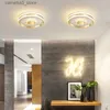 Plafonniers Allée moderne LED plafonnier pour couloir balcon chambre salle de bain or noir plafonnier luxueux luminaires intérieurs Q231120