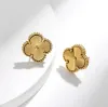 2024 4 quadrifoglio set di gioielli di design di lusso conchiglia di diamanti moda donna braccialetto orecchini collana regalo di compleanno di San Valentino