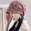 Ball Caps Hollow Flower Baseball Cap Spring Summer Breathable Leisure Fashion Knit Hats Women Casual Short Brim Thin Hat