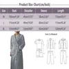 Mäns Sleepwear Mens Tjockade Bathrobe Autumn och Winter Plys Long Sleeved Nightgown Lapel Jacquard Velvet Warm Home Wear Nightwear