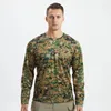 Jaquetas de corrida ao ar livre roupas táticas respirável treinamento militar camuflagem camisa de equitação manga longa camiseta de secagem rápida