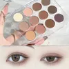 Transparent 12 Color Eyeshadow Palette Shimmer Matte Milk Tea Earth Color Comfort Circle Contrarian Eye Shadow Makeup