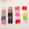 10 pièces/lot, pinces à cheveux pour bébés filles, épingle à cheveux avec nœud papillon fait à la main, MiNi Barrettes Hair AccessoriesL231214