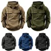 Sudaderas con capucha para hombre EE. UU. Táctico Polar Polar Militar Cálido A prueba de viento Chaquetas de senderismo Suéter Capucha Capucha Engrosada Termostática Deportes al aire libre