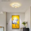 Plafonniers Allée moderne LED plafonnier pour couloir balcon chambre salle de bain or noir plafonnier luxueux luminaires intérieurs Q231120