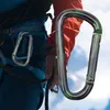 5 PCSCarabiners Aluminum Alloy Carabiner Clip Snap Hook Keyring Spring Snaps D Shaped for Outdoor Sports Hiking Travel Accessories P230420