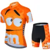 Cycling Jersey Sets Cartoon Cycling jersey Sets Men Cycling Clothing Summer Short Sleeve MTB Bike Suit Road Racing Bicycle Breathable Riding Clothes 230420