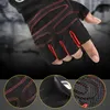 Soporte de muñeca 1 par de guantes de levantamiento Mitón deportivo Carreras Transpirable Espesar Diseño Entrenamiento Prop Protección Unisex Hombres Mujeres