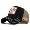 Berets Spring Animal Embroidery Peaked Cap Outdoor Casual Baseball Men and Women Hat Hip-Hop Men's Caps