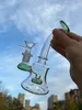 6 polegadas Mini Vidro Bong Hookah Fumar Pequeno Tubo de Água Percolador Shisha Filtro Bubbler W / Ice Catcher Tubos Bongs Hookahs