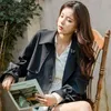 Women's Jackets Trench Women Allmatch Basic Elegant Office Lady Spring Solid Pockets Double Breasted Korean Style Streetwear Retro Ins 230419