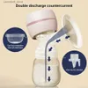 Breastpumps Breast Pump Electric 3W 180ml USB Rechargeable Baby Breastfeeding Bottle Adjustable Portable Milk Collector Q231120