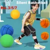 Sports Toys 24cm Size 7 Silent Basketball Bouncing High Mute Ball Game Kids Birthday Christmas Gift 231118