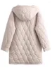 Piumini invernali da donna 2023 La tuta sportiva da donna Cappotto lungo trapuntato caldo imbottito con cappuccio moda casual cappotti di cotone vestiti