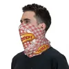 Scarves Cochonou Bandana Neck Cover Printed Red Plaid Style Magic Scarf Multi-use Face Mask Cycling For Men Women Adult All Season