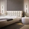 Lampy wiszące nordyckie łóżko żyrandolu Sypialnia Badanie Kreatywna lampa jednorazowa liniowa konstrukcja sztuki prosta długa