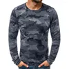 Men's T Shirts 3D Camouflage Pattern Printing Casual Loose Long-sleeved Tshirt Training Sports Shirt LargeTops Man O Neck Fashion Style