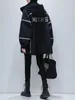 Vestes pour femmes 2023 Trench-Coat Automne-Hiver Taille ample Show Mince Veste mi-longue à capuche