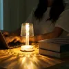 Gece Işıkları Başucu Lambası Kristal Dekoratif Pil Püskürtmeli Projeksiyon Atmosferi Yatak Odası Işık Aydınlatma Aracı Süsleme