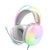 Mobiele telefoon-oortelefoon X25 Gradiënt Dynamische lichteffect-headset Gaming-headset voor meisjes Computer Gaming-headset Ruisonderdrukking Geluidskwaliteit Hoofdtelefoon YQ231120