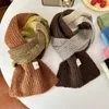 Lenços à prova de frio cor contraste cachecol moda longo outono inverno pescoço proteção colar engrossar quente pashmina xales envoltórios