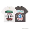 Tees T-shirts Luxe Heren Designer Mode kleding Galleryes Depts Graffiti Trend Merk Br Amerikaanse High Street Style Losse Mannen Vrouwen Paar Fogs Katoen Korte Mouw