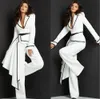 Red Carpet Fashion Women Pants Suits Color Matching White Black Wedding Suit Prom Evening Party Wear 2 Pieces