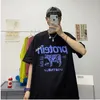 남자 T 셔츠 privathinker 단백질 만화 그래픽 카와이 남자 tshirt 여름 짧은 소매 대형 남자 티셔츠 일본하라 주쿠 의류 230419