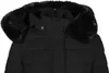 Women's Winter Coat Hooded Jacket With Zipper Fashion Warm Solid Color Wool Lining Coat 2364G0