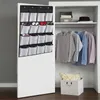 Storage Boxes 16 Mesh Pockets Hanging Shoe Organizer Rack Over The Door Organizers For Closet Bedroom Bathroom Pantry Holder