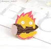 Épingles Broches Feu Démon Calcifer Épingles En Émail Mignon Magique Feu Elfe Bois De Chauffage Anime Broches Badges Chemise Lel Pin Bijoux Cadeau Pour Amis KidsL231120